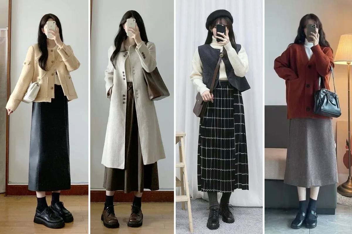 kiểu váy mùa đông đẹp