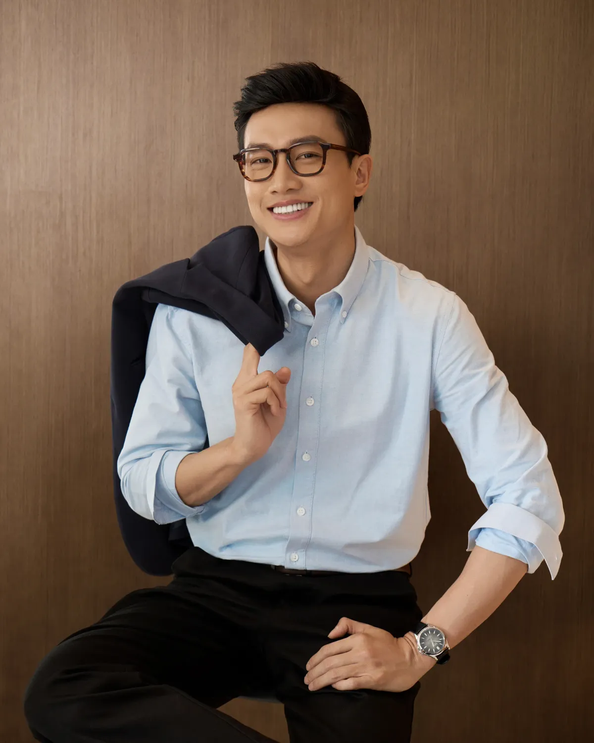 Áo sơ mi oxford nam tay dài button down - Smartshirt - 1