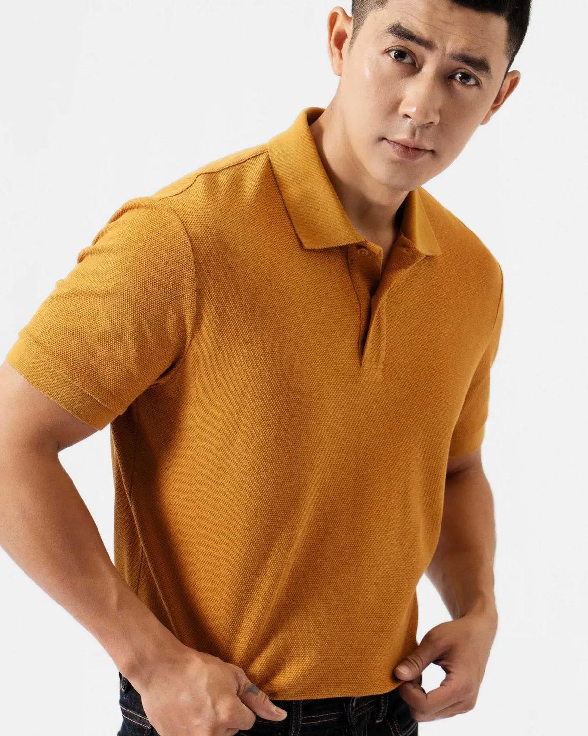 Áo polo nam tay ngắn form fitted - 1