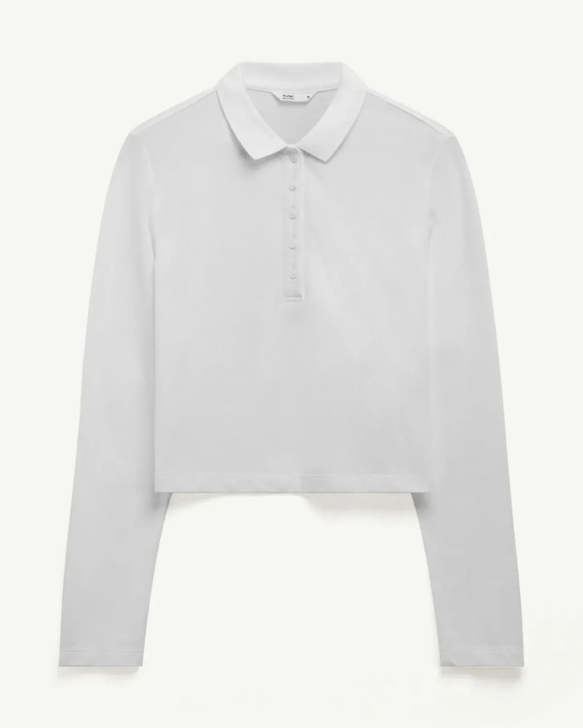 Áo polo nữ tay dài form Fitted cropped - 2