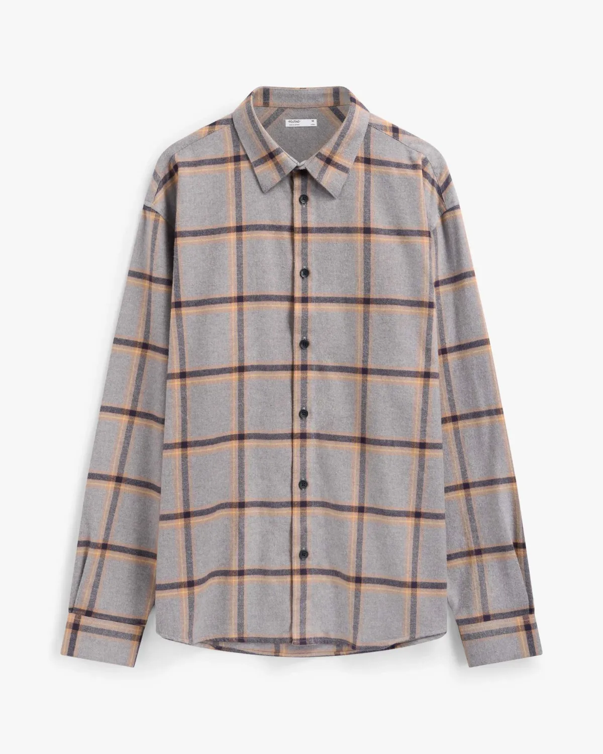 Áo sơ mi nam dài tay flannel form loose - 1