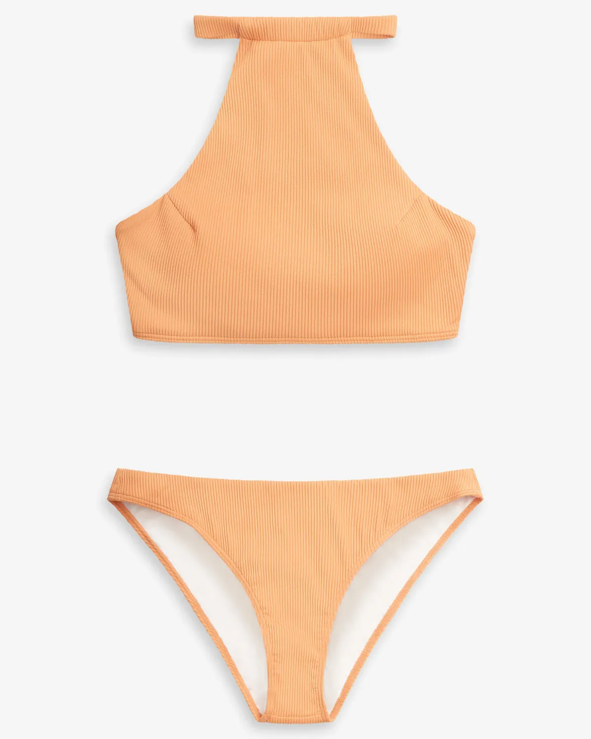 Đồ bơi 2 mảnh cổ yếm cạp thấp trơn. Bikini - 2