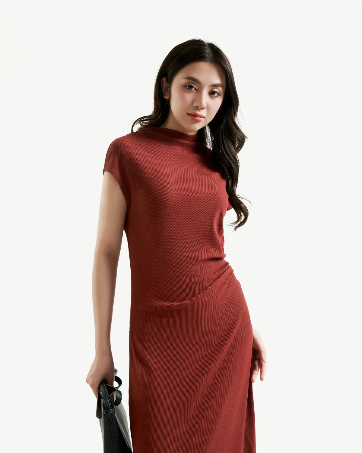 Đầm thun Slimme tay cánh dơi diễu eo.A line - 1