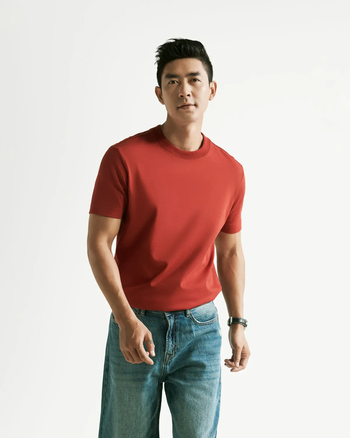 Áo thun nam trơn ngắn tay S.Cafe form fitted - 1