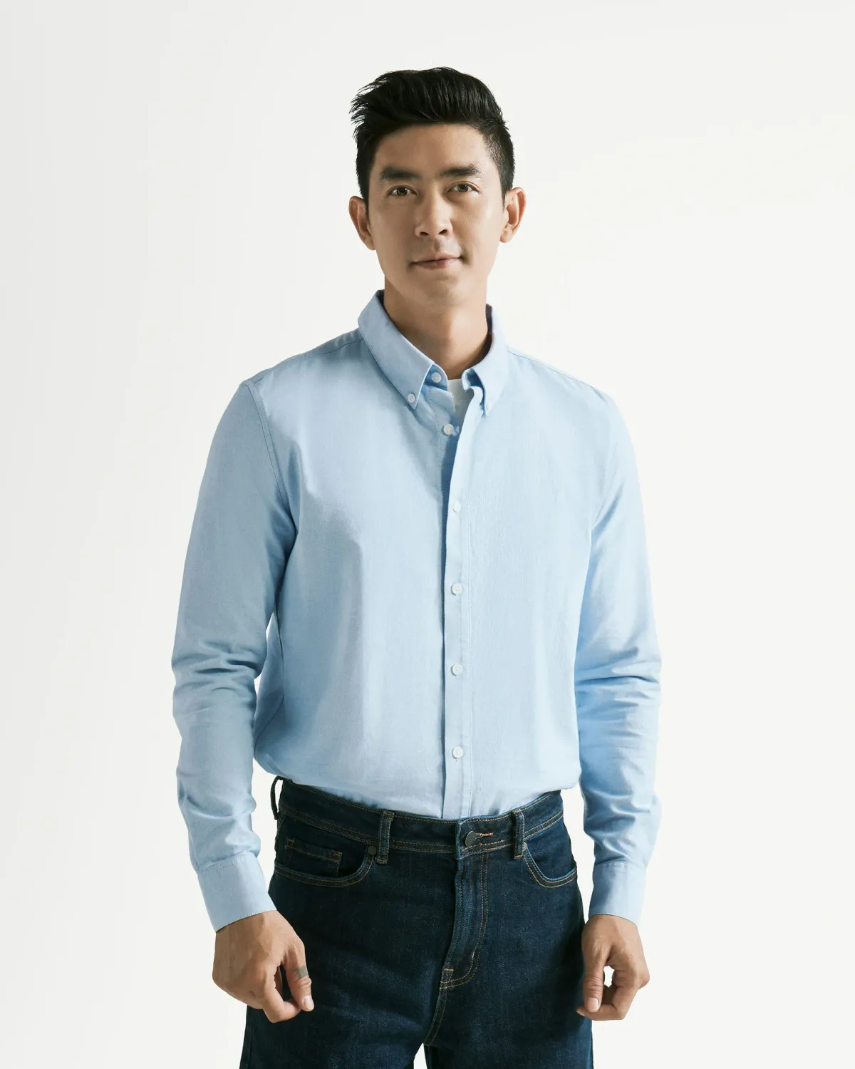 Áo sơ mi oxford nam tay dài button down - Smartshirt - 1