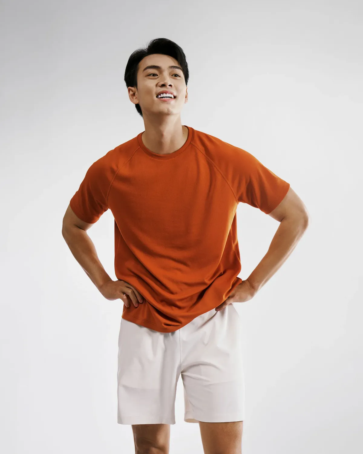 Áo thun nam thể thao poly form regular phối màu - 1