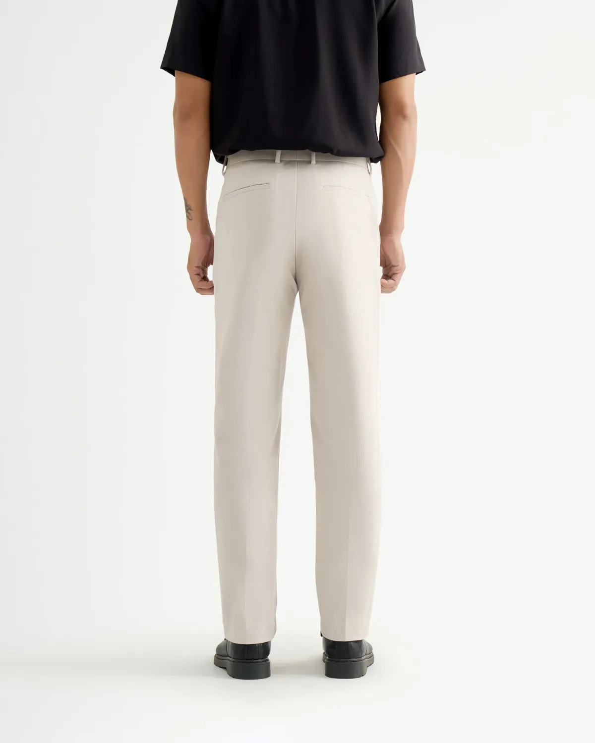 Quần tây nam ủi ly bền form nút ẩn. Slim Cropeed - 2