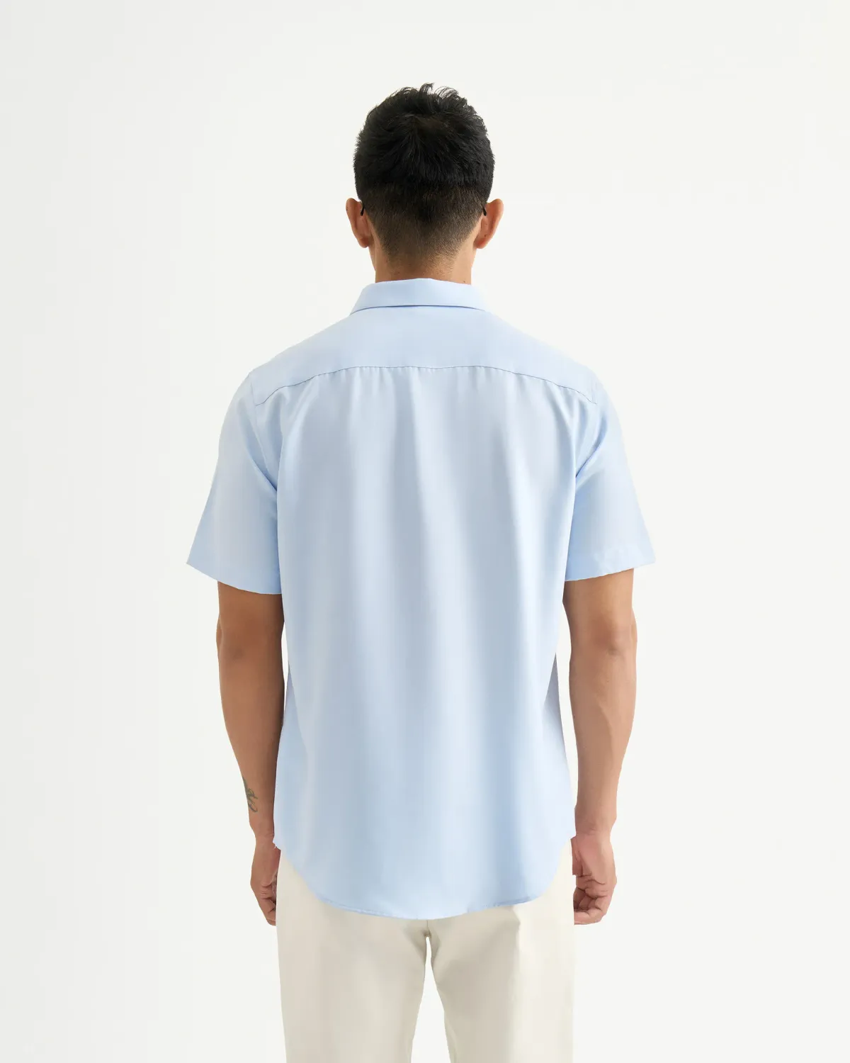 Áo sơ mi nam sợi Cafe tay ngắn. Fitted - 2