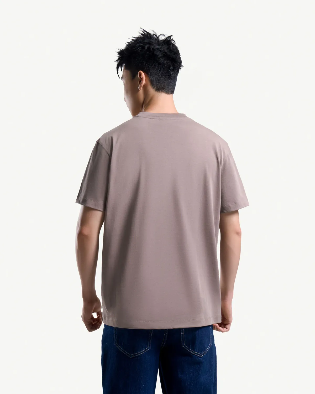 Áo thun nam tay ngắn cotton form regular cổ tròn - 2