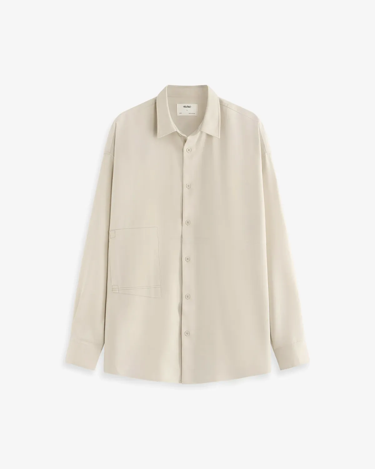 Áo sơ mi nam dài tay phối rã form loose - 1