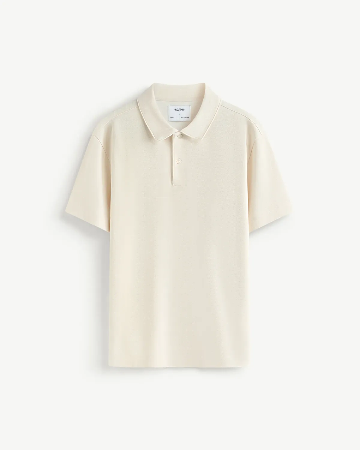 Áo polo nam ngắn tay Jacquard form fitted - 1