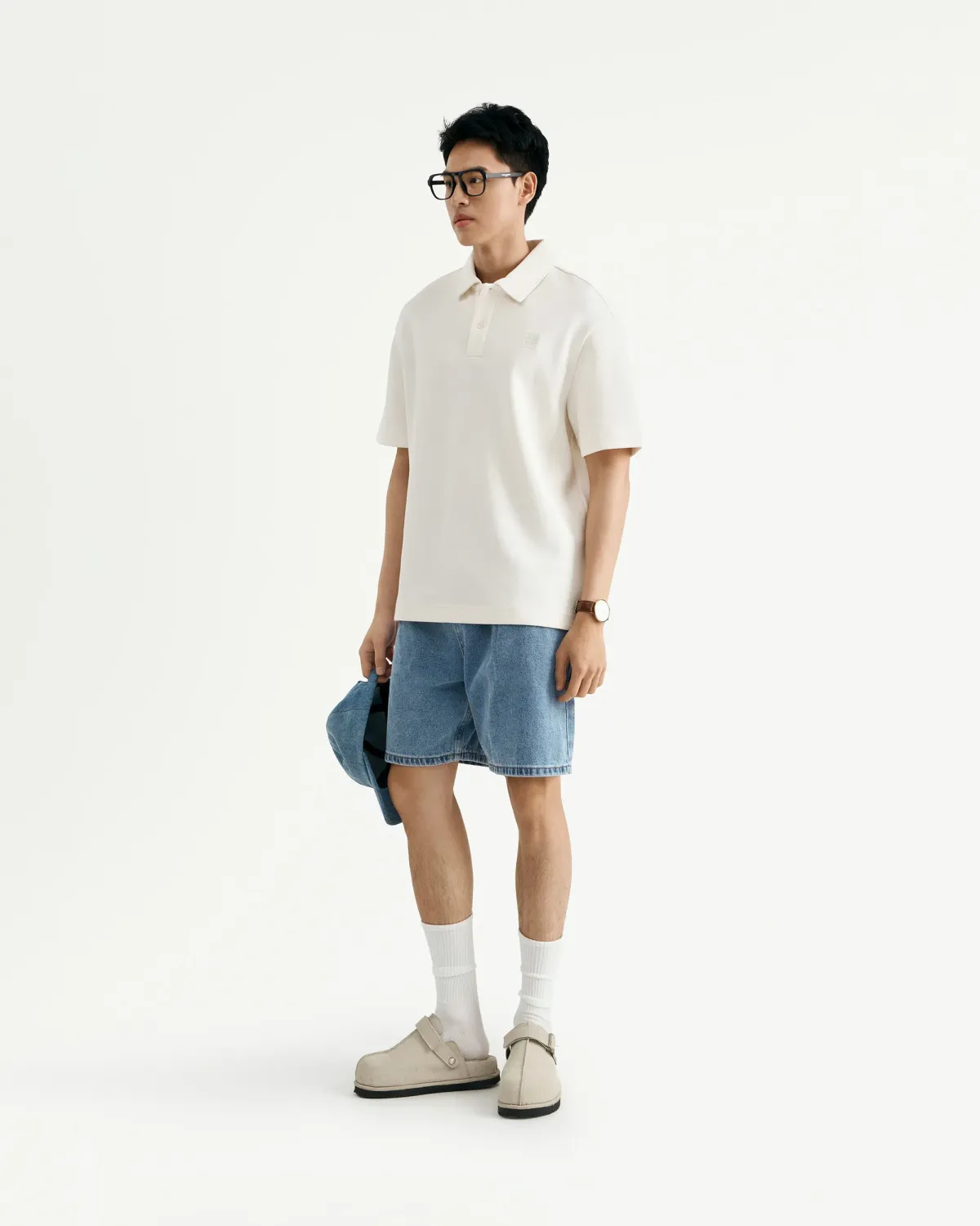 Áo polo nam tay ngắn miếng patch ngực - 2