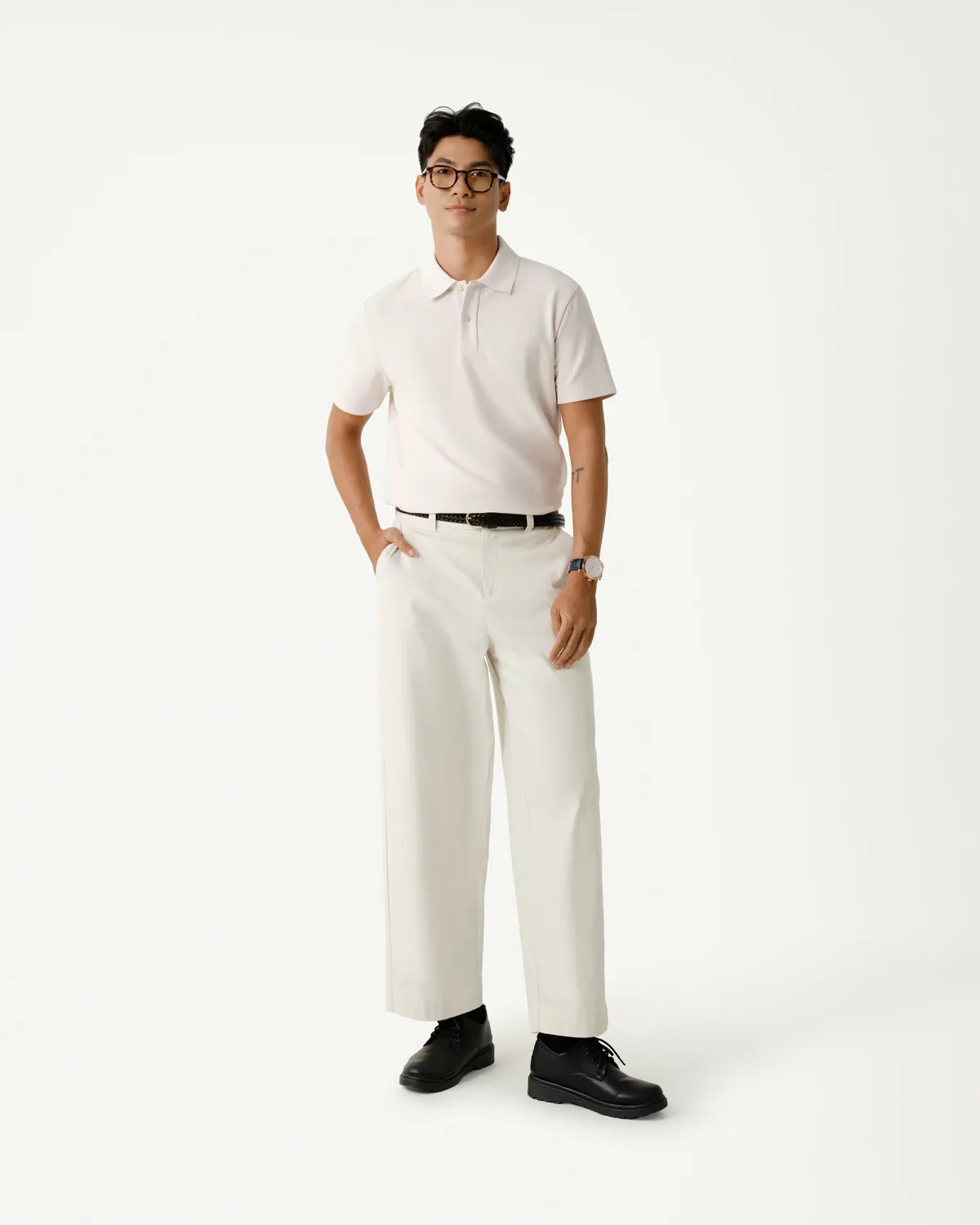 Áo polo nam ngắn tay S.cafe bo cổ gân form fitted - 2