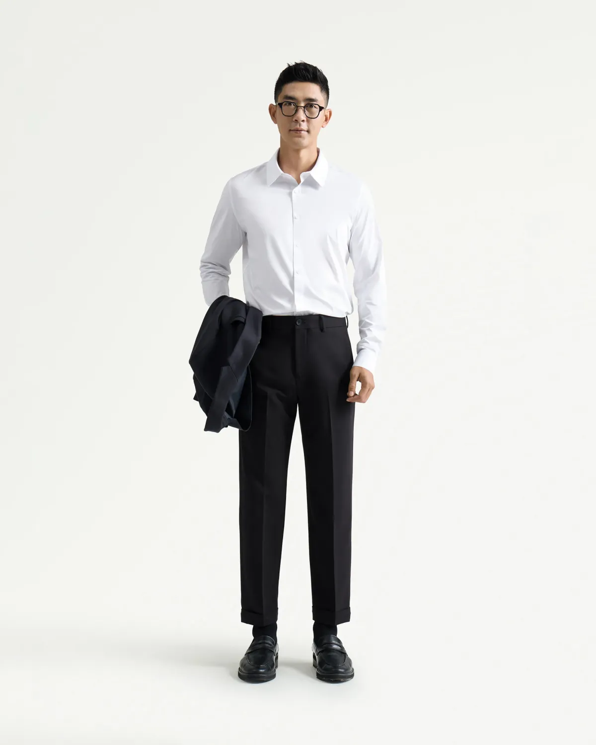 Áo sơ mi nam dài tay Bamboo form fitted Easy Care - 2