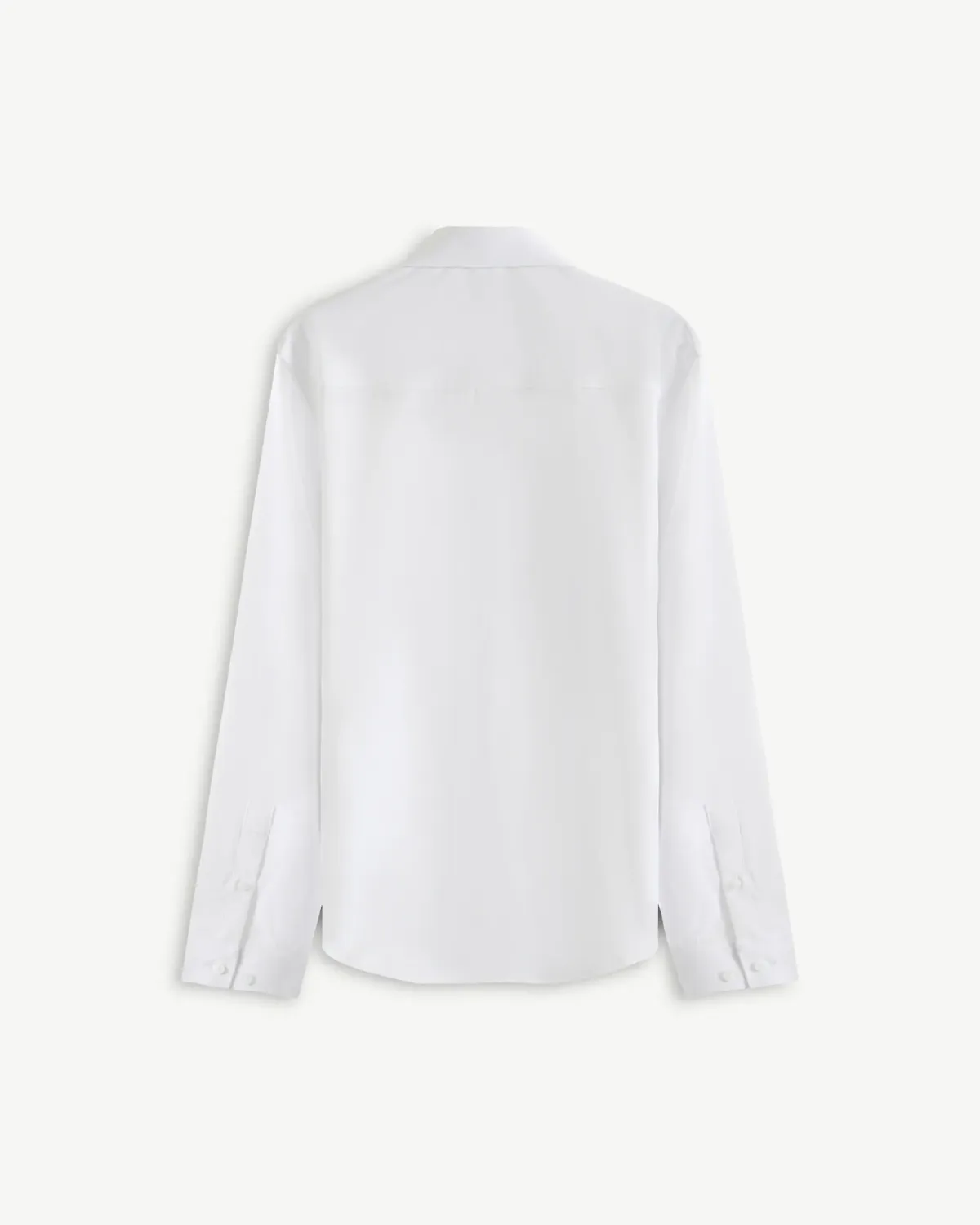 Áo sơ mi nam trắng tay dài Poly Spandex Easy Care - 2