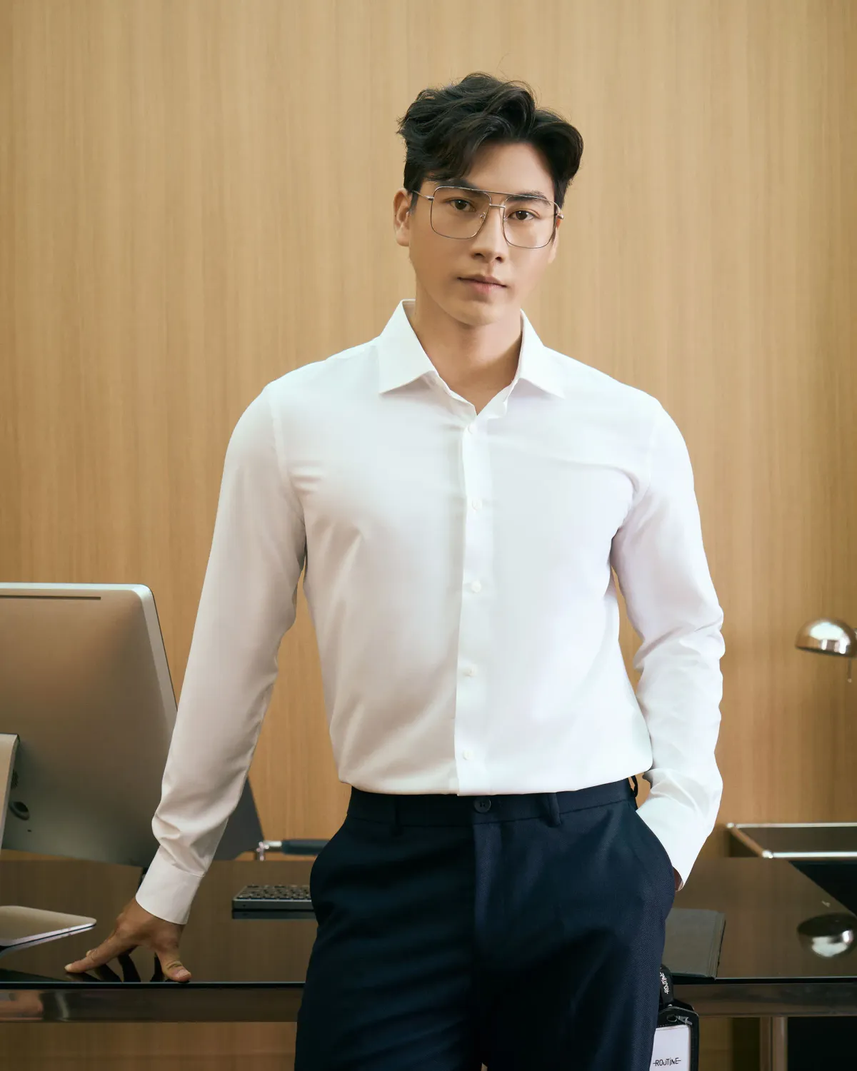 Áo sơ mi nam không là ủi Nano tay dài. Fitted - 1