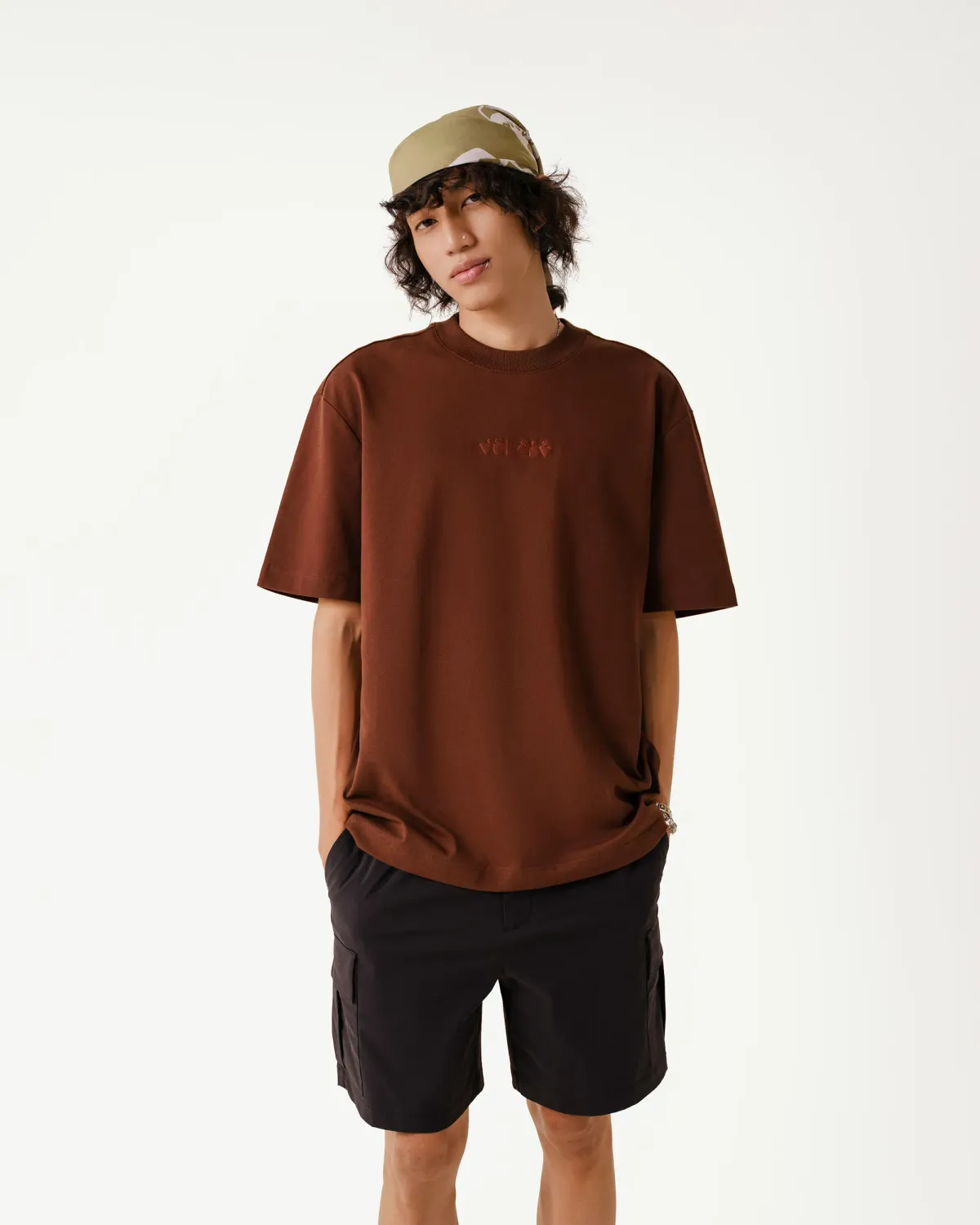 Áo thun tay ngắn unisex S.Café gắn icon form loose - 1