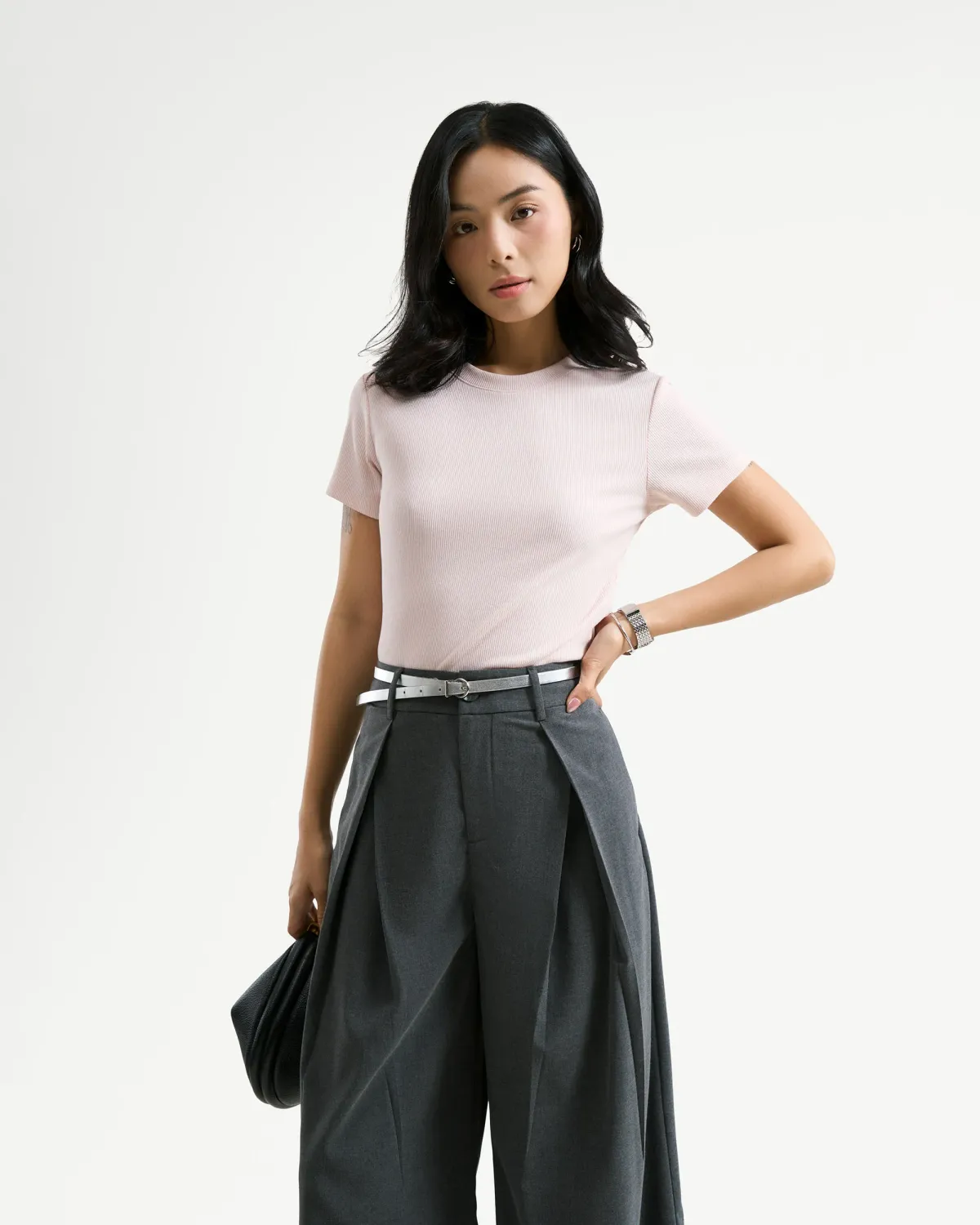 Áo thun Slimme cổ tròn.Fitted - 1