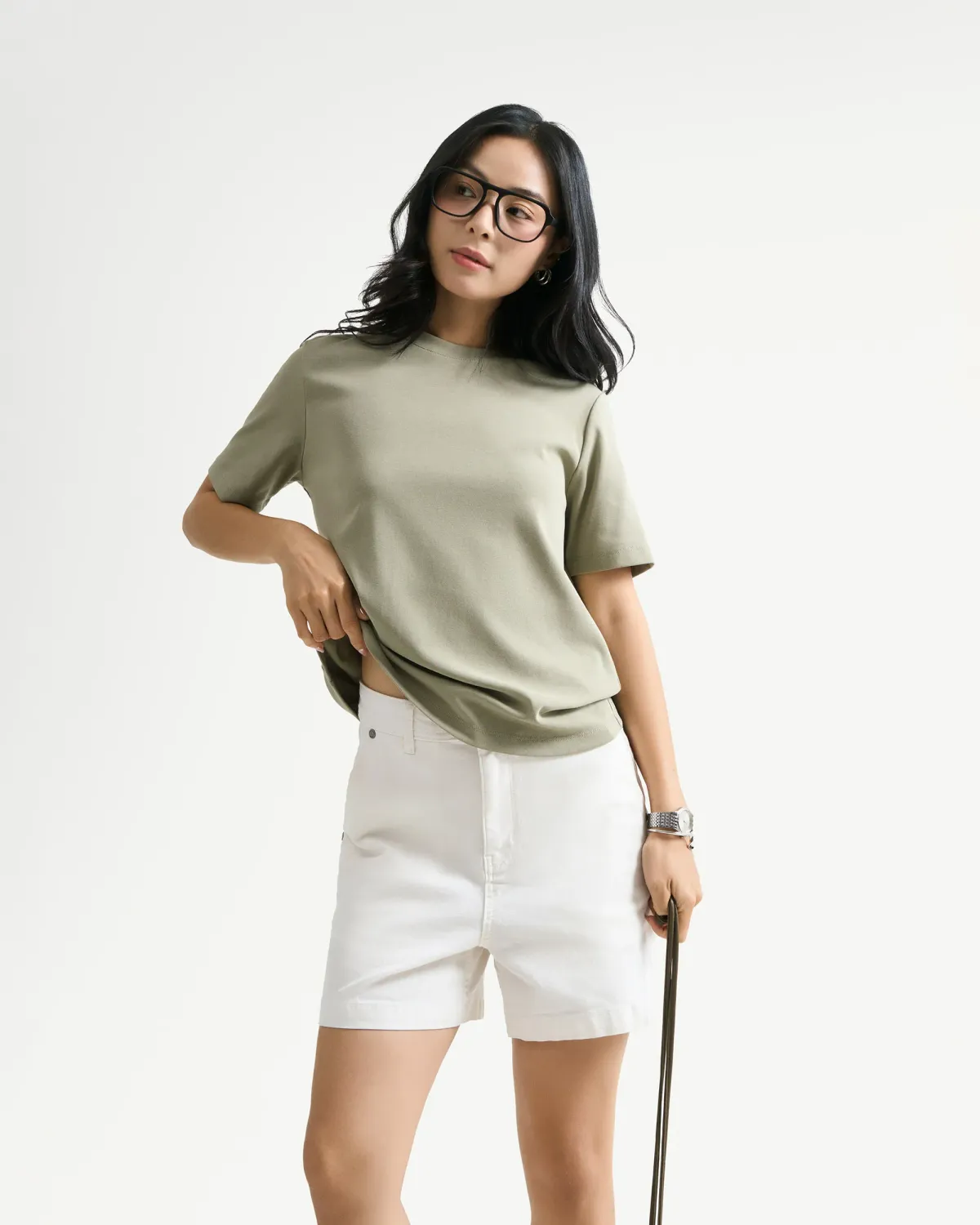 Áo thun Slimme cổ tròn rib nhỏ .Regular - 1