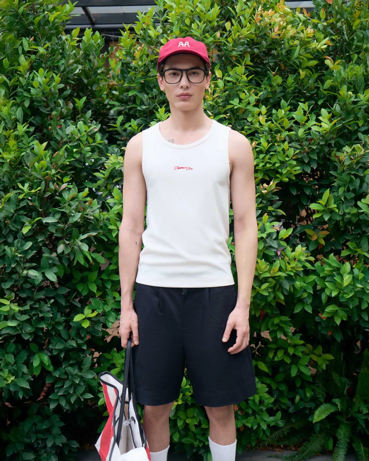 Áo thun ba lỗ nam hình thêu. Fitted - 1