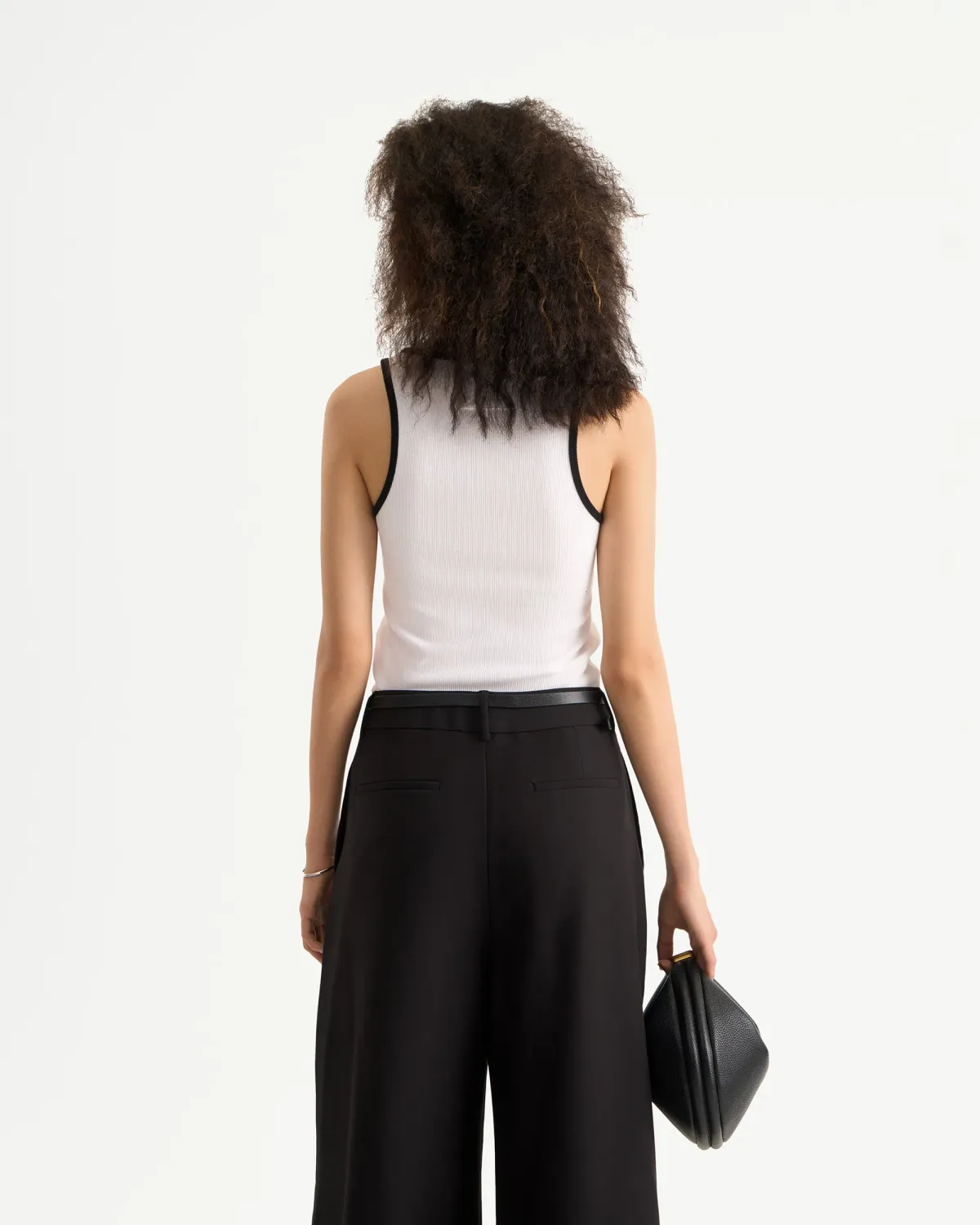 Áo tanktop Slimme phối viền cổ.Fitted - 2