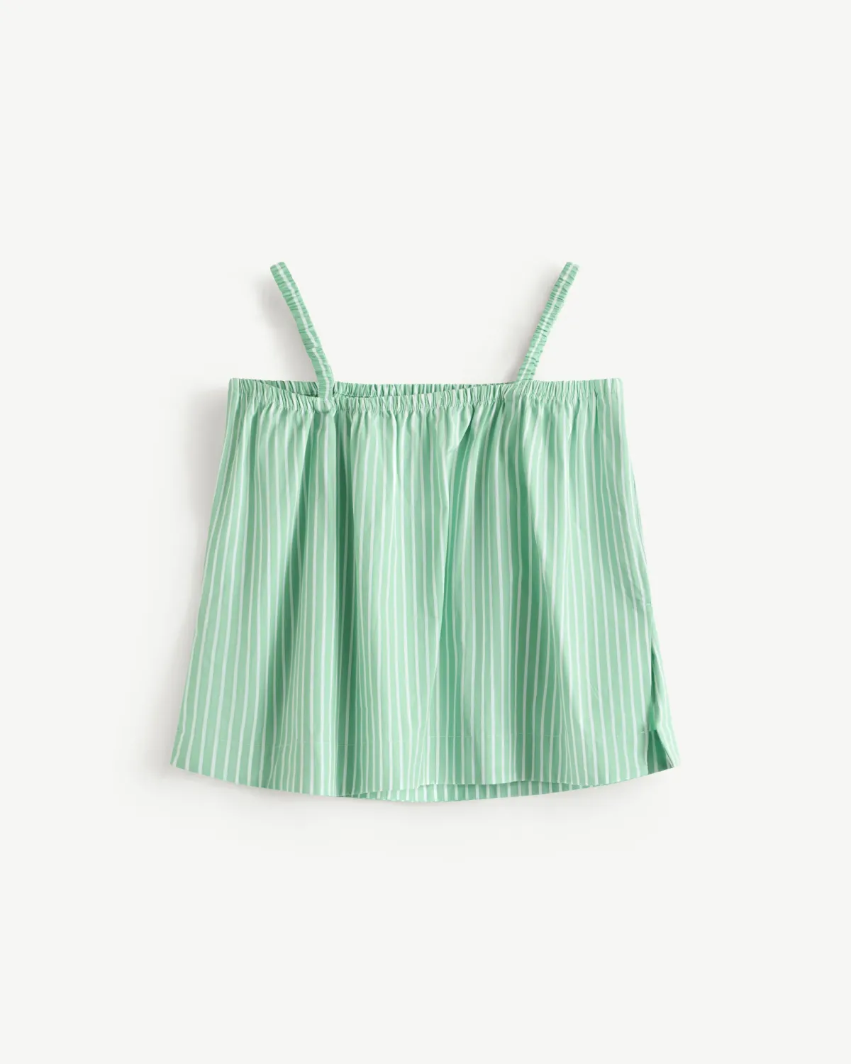 Áo hai dây nữ sọc có nhãn trang trí.Regular - 2