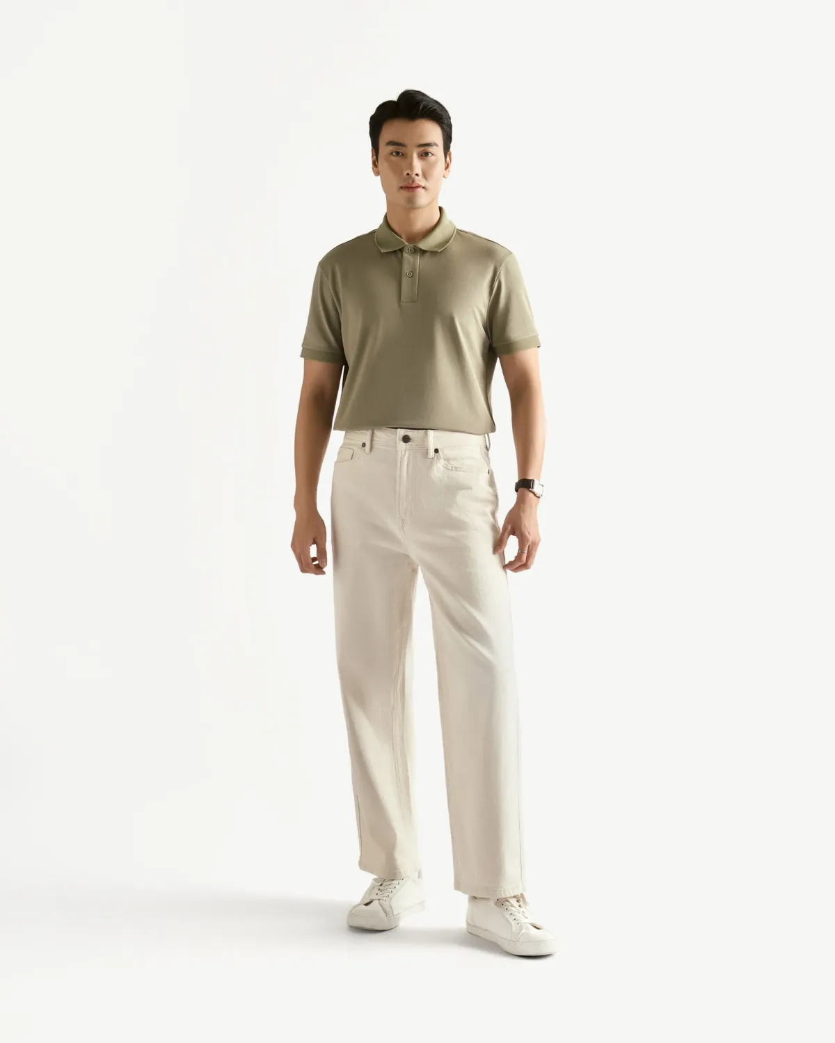 Áo polo nam tay ngắn thanh lịch form fitted - 2