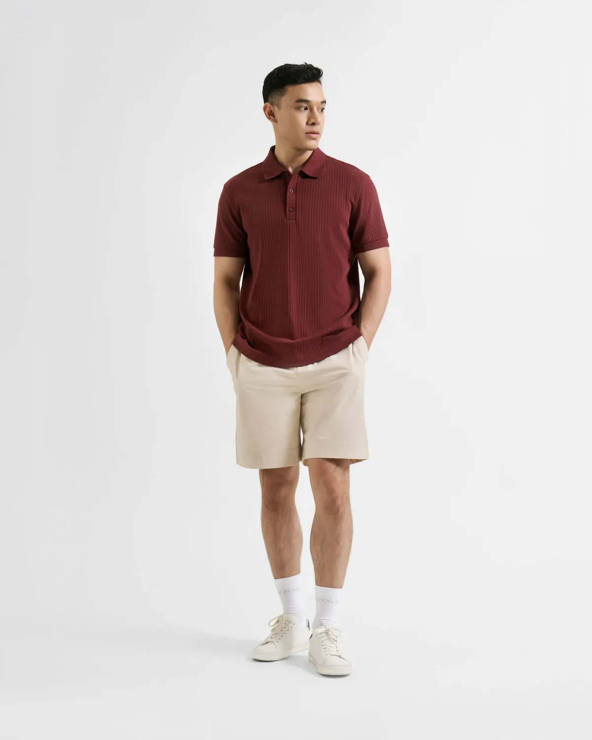 Áo polo ngắn tay cotton nam form fitted - 2