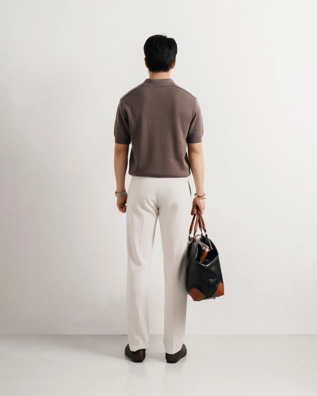 Áo len tay ngắn nam cổ polo. Fitted - 2