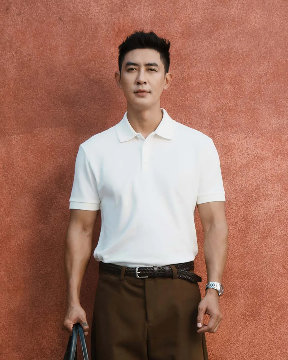 Áo Polo Nam Cotton Tay Ngắn Dệt Lưới Form Fitted - 1
