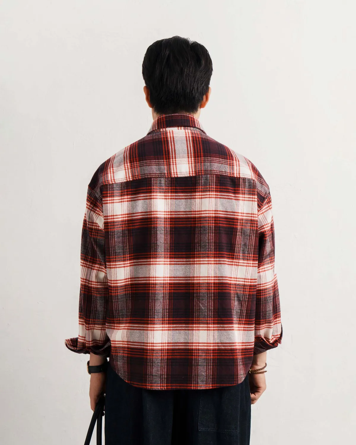 Áo sơ mi tay dài nam vải flannel. Oversize - 2