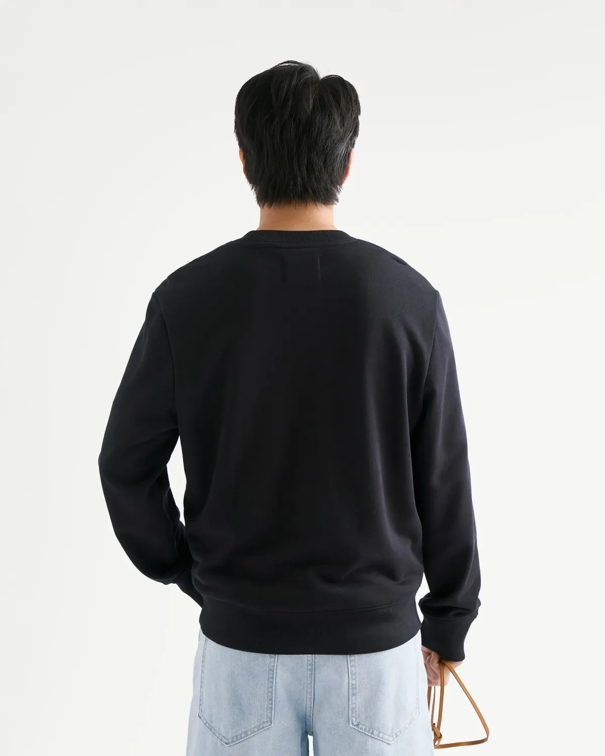 Áo Sweatshirt Nam Tay Dài Vải Nỉ Form Fitted - 2