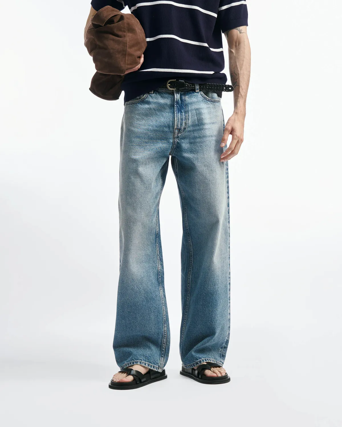 Quần denim nam. Straight - 1