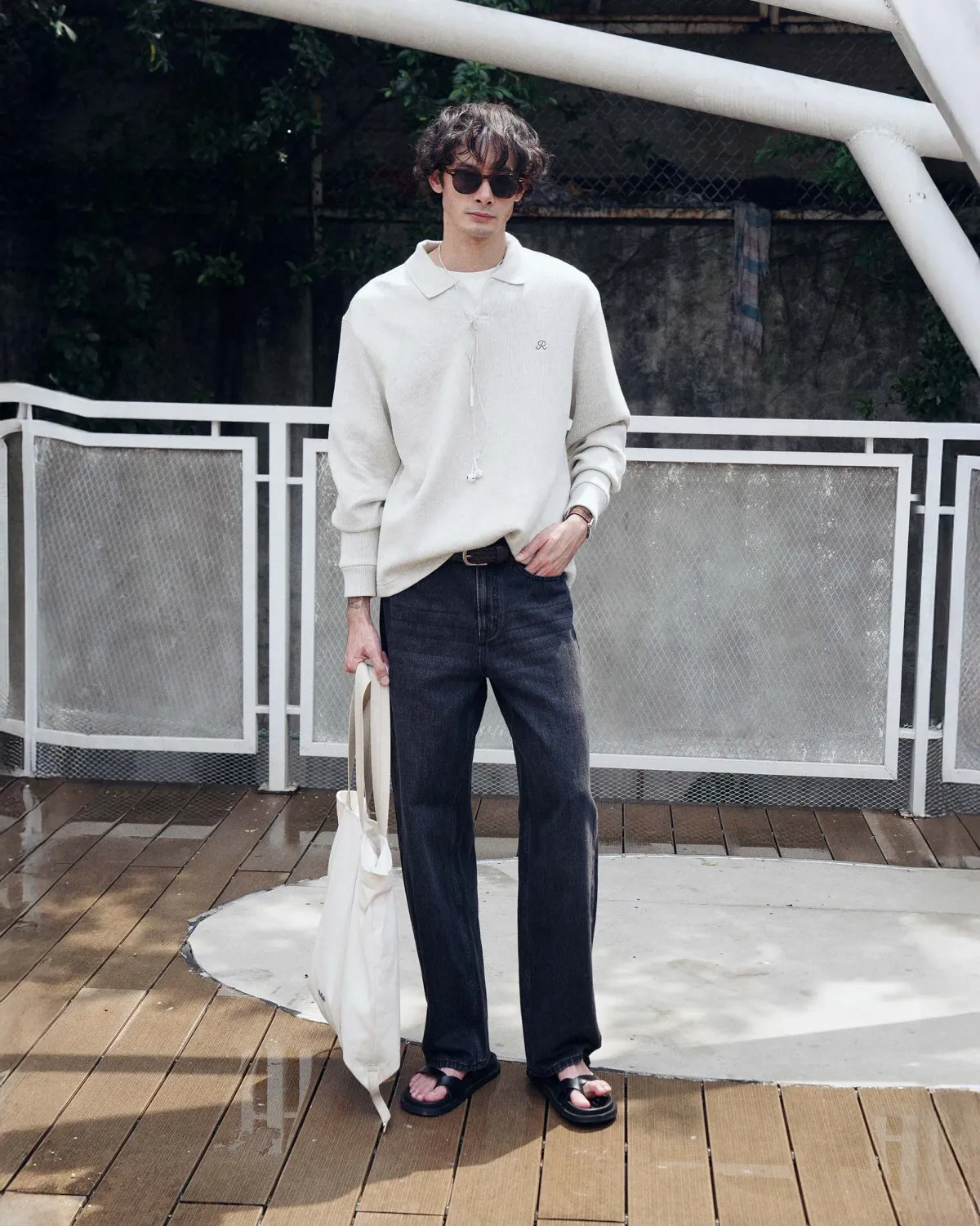 Quần denim nam. Straight - 2