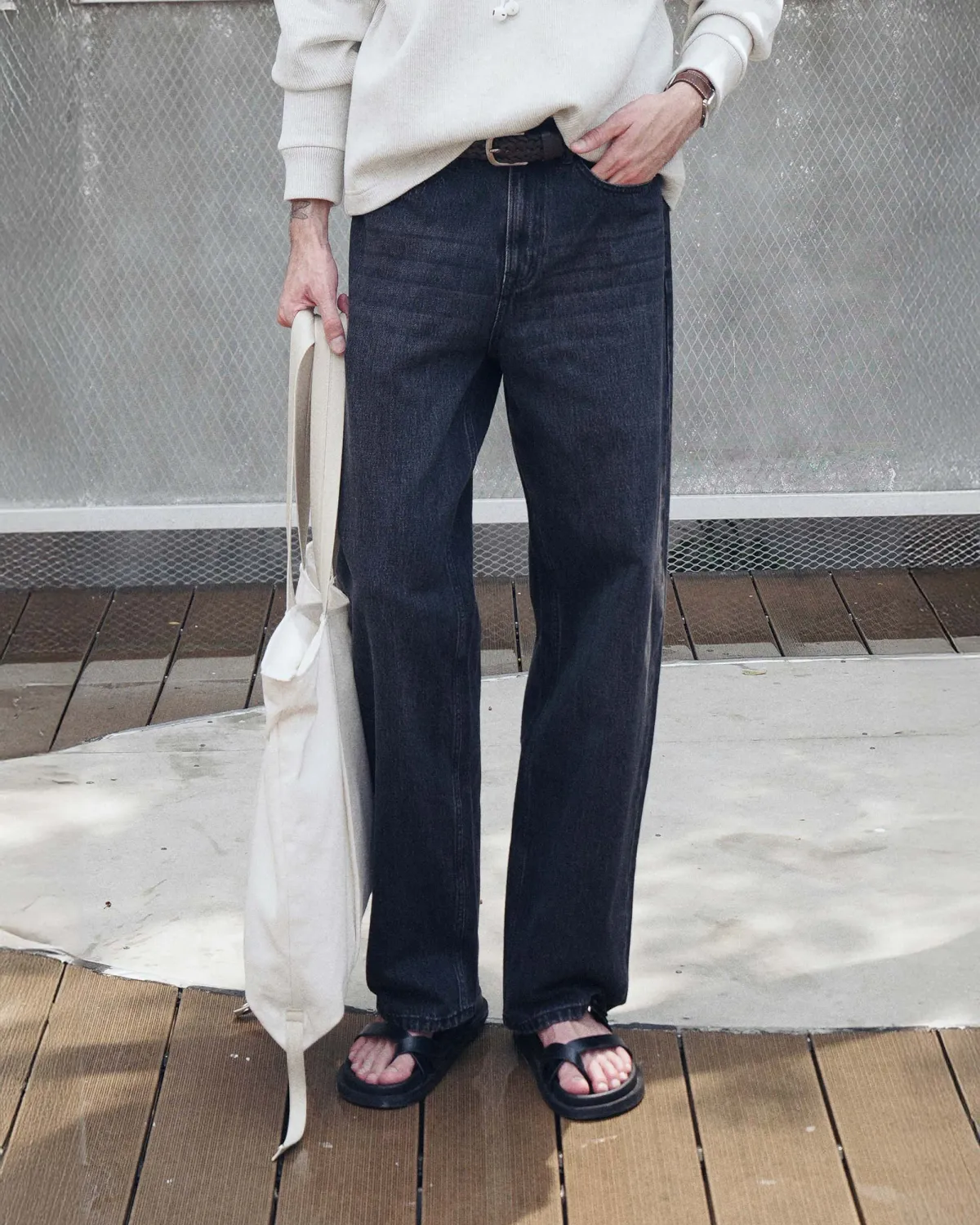 Quần denim nam. Straight - 1