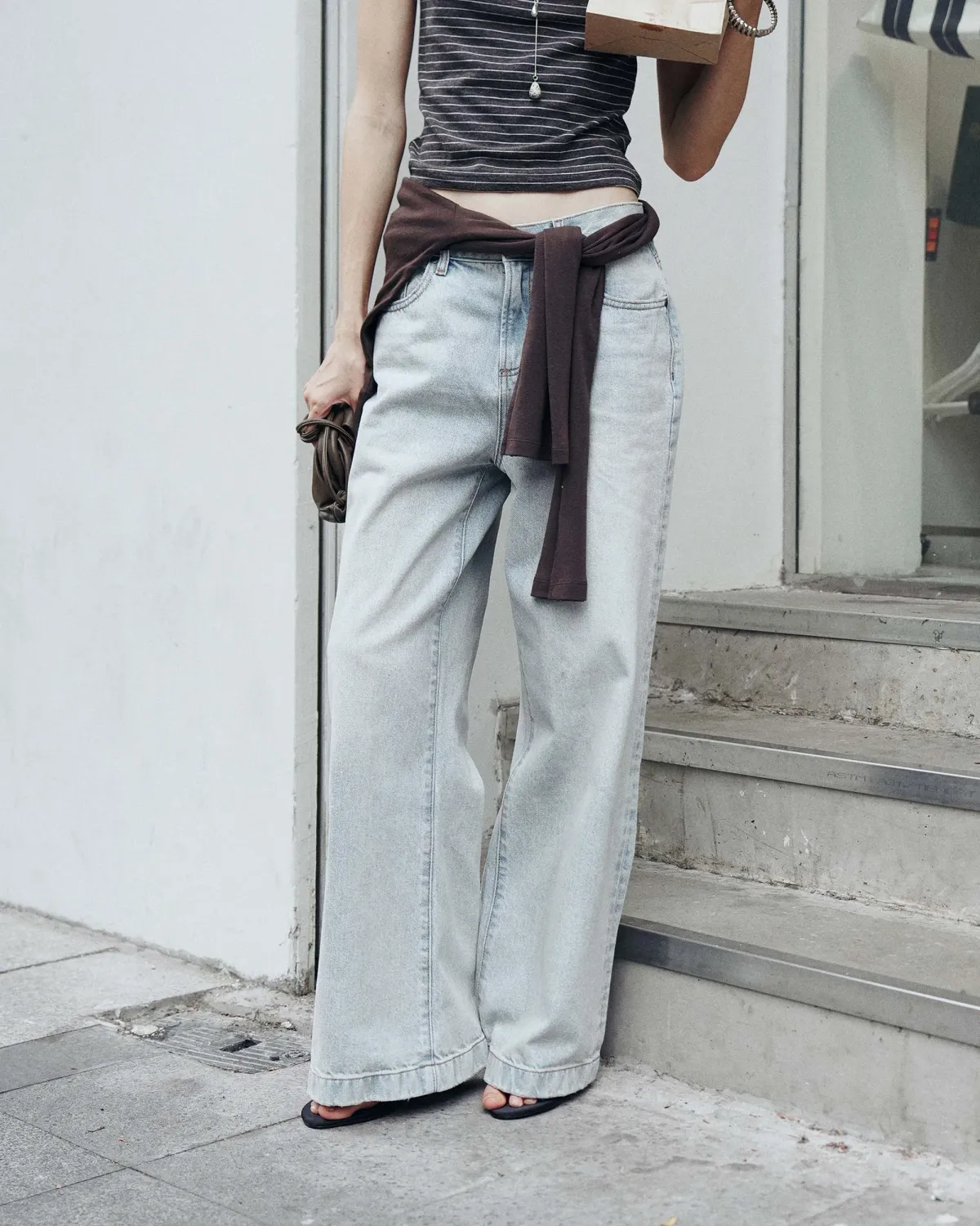 Quần denim nữ. Straight - 1
