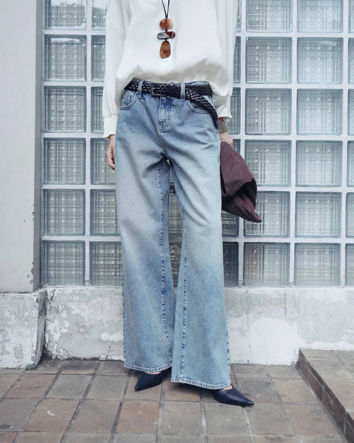 Quần denim nữ. Straight - 1