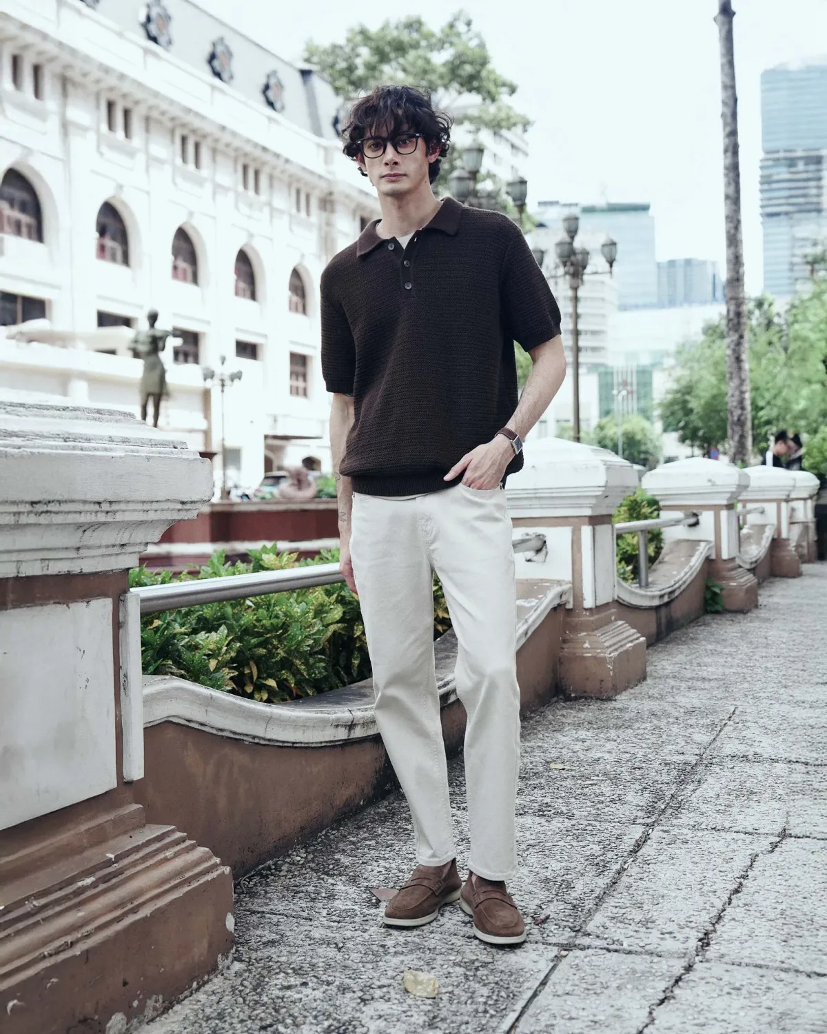 Áo polo dệt kim tay ngắn nam. Fitted - 2