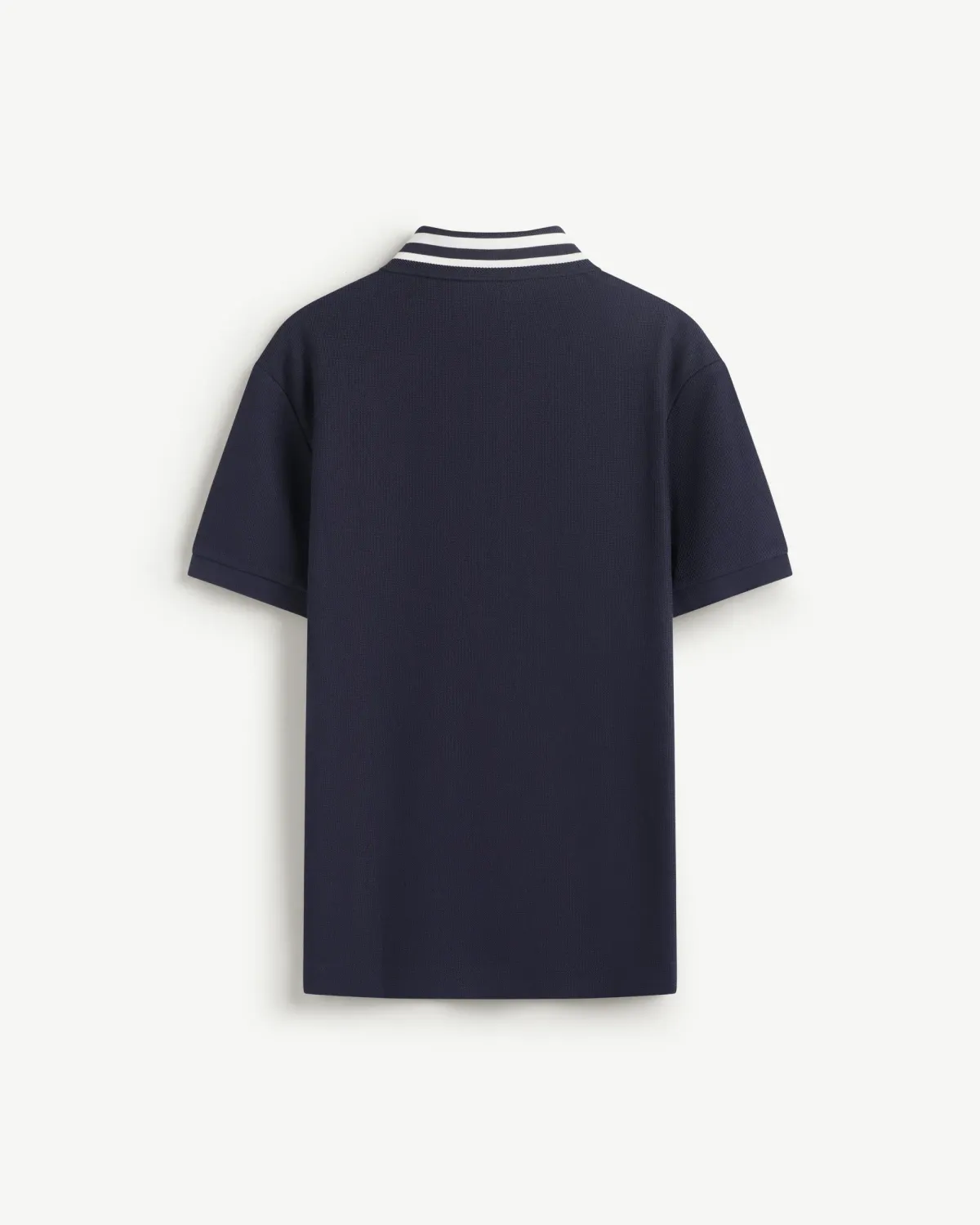 Áo polo tay ngắn nam phối bo cổ.Fitted - 2