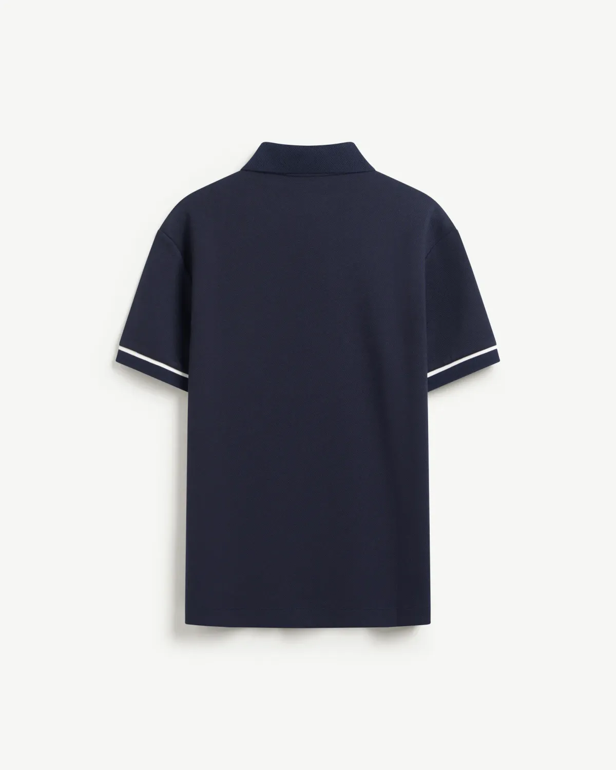 Áo polo tay ngắn nam phối bo tay thêu ngực.Fitted - 2