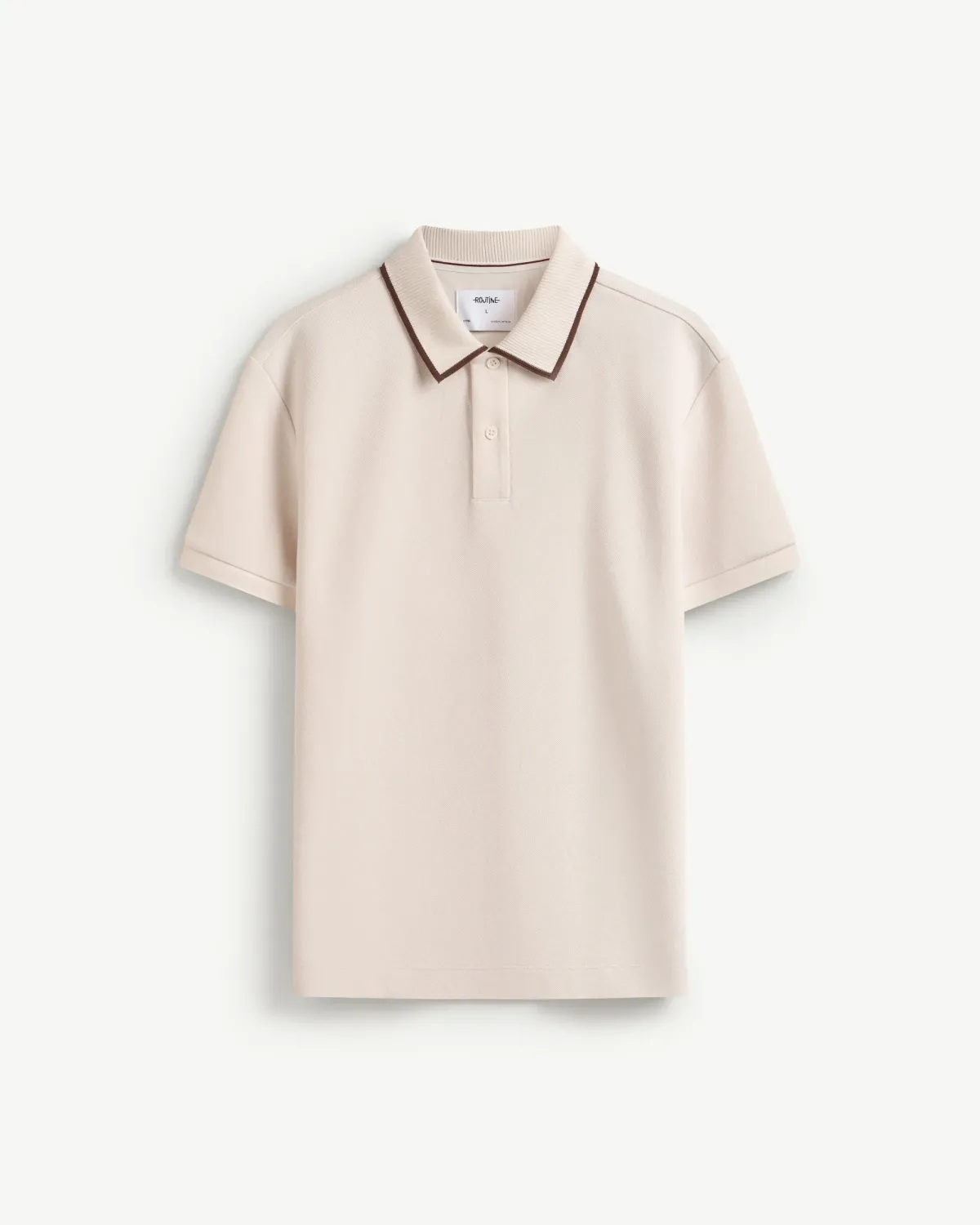 Áo polo tay ngắn nam phối cổ .Fitted - 1