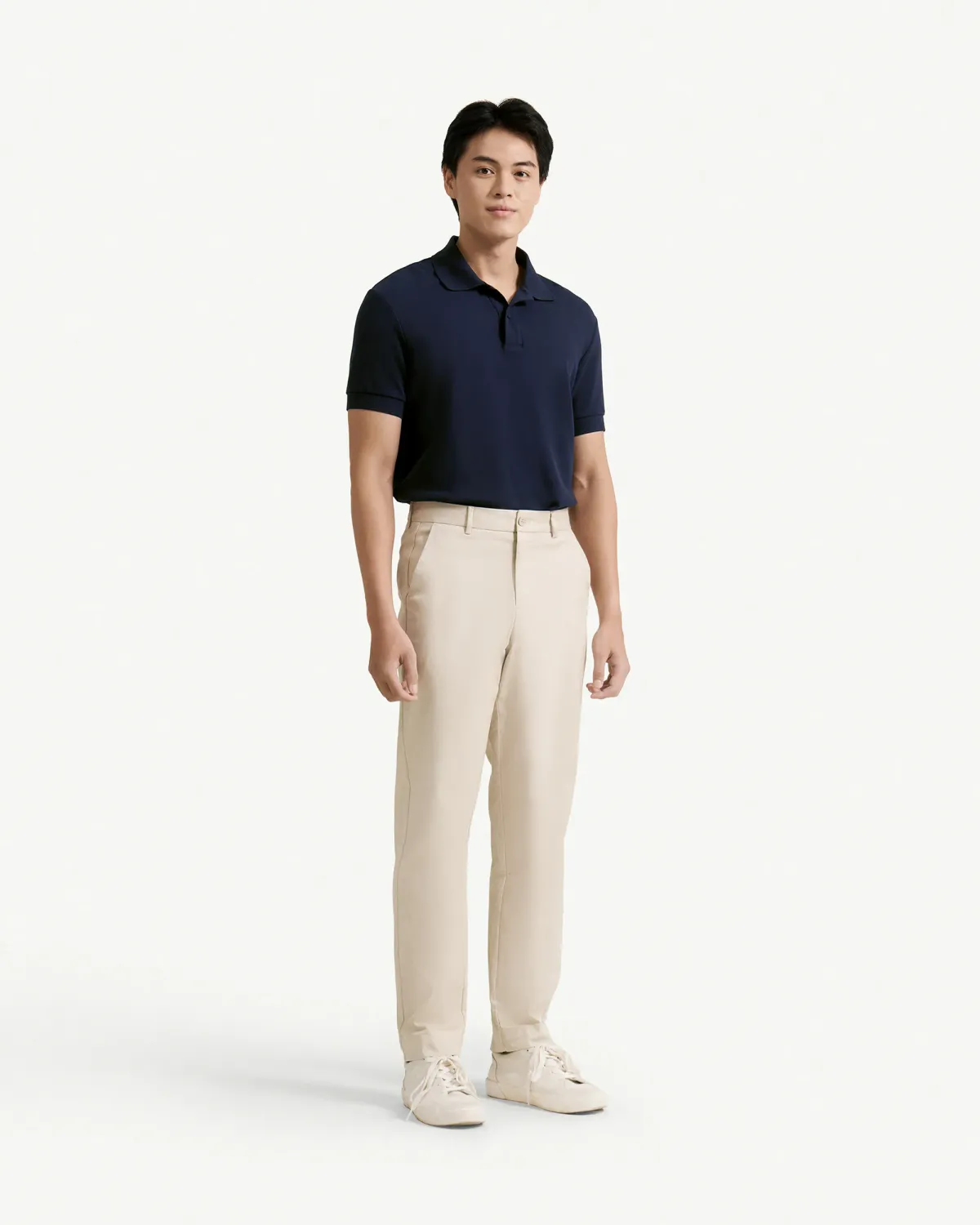 Áo polo nam ngắn tay vải cafe form fitted - 2