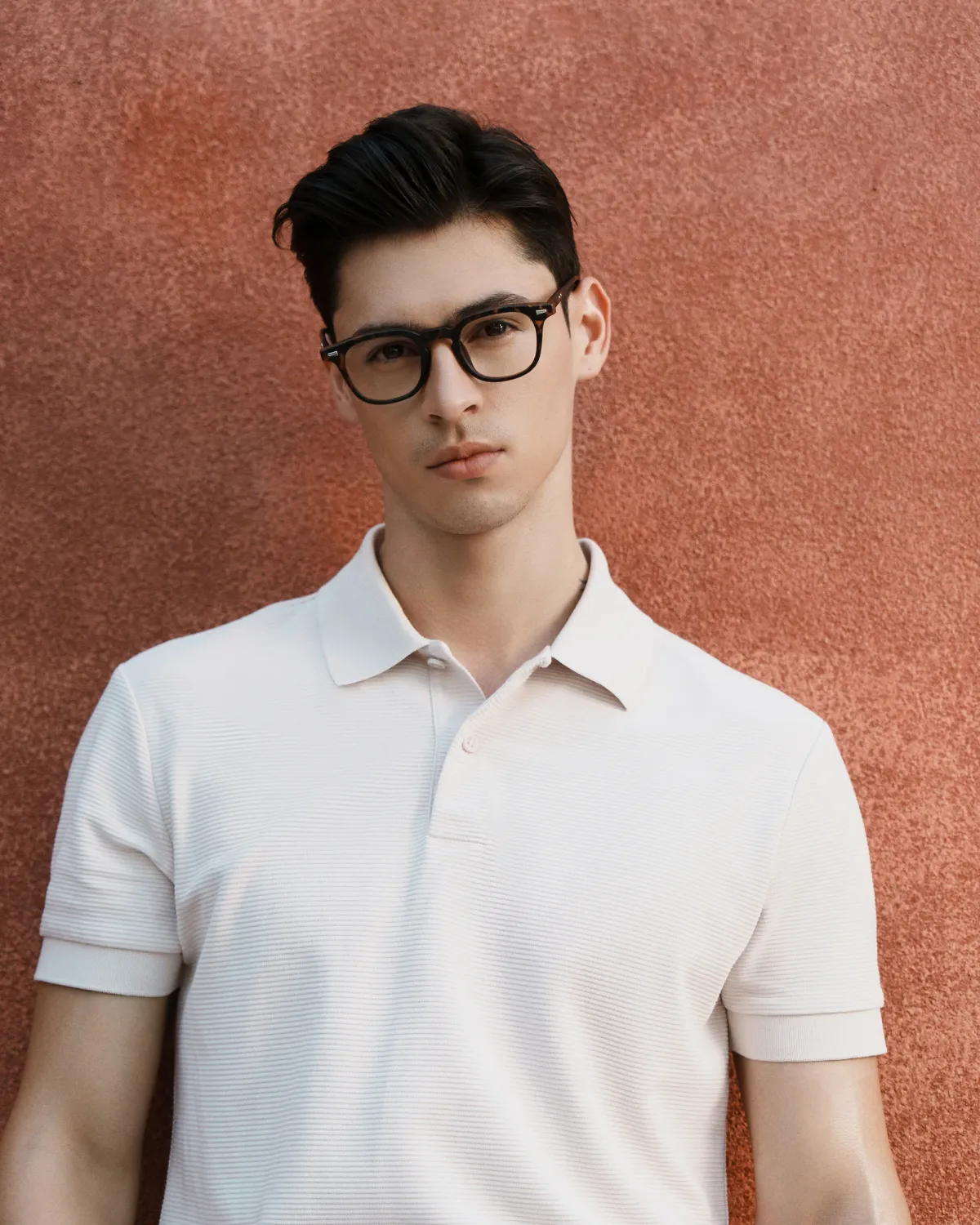 Áo Polo Premium Nam Tay Ngắn Jacquard Vải Gân - 1