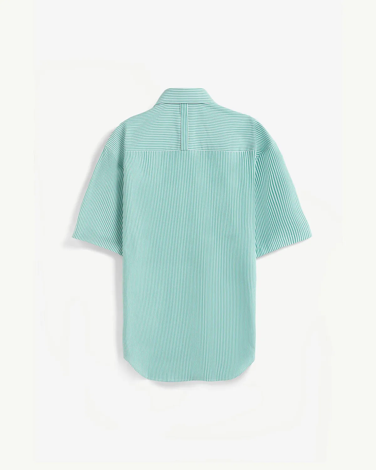 Áo sơ mi nam kẻ sọc tay ngắn cotton loose - 2
