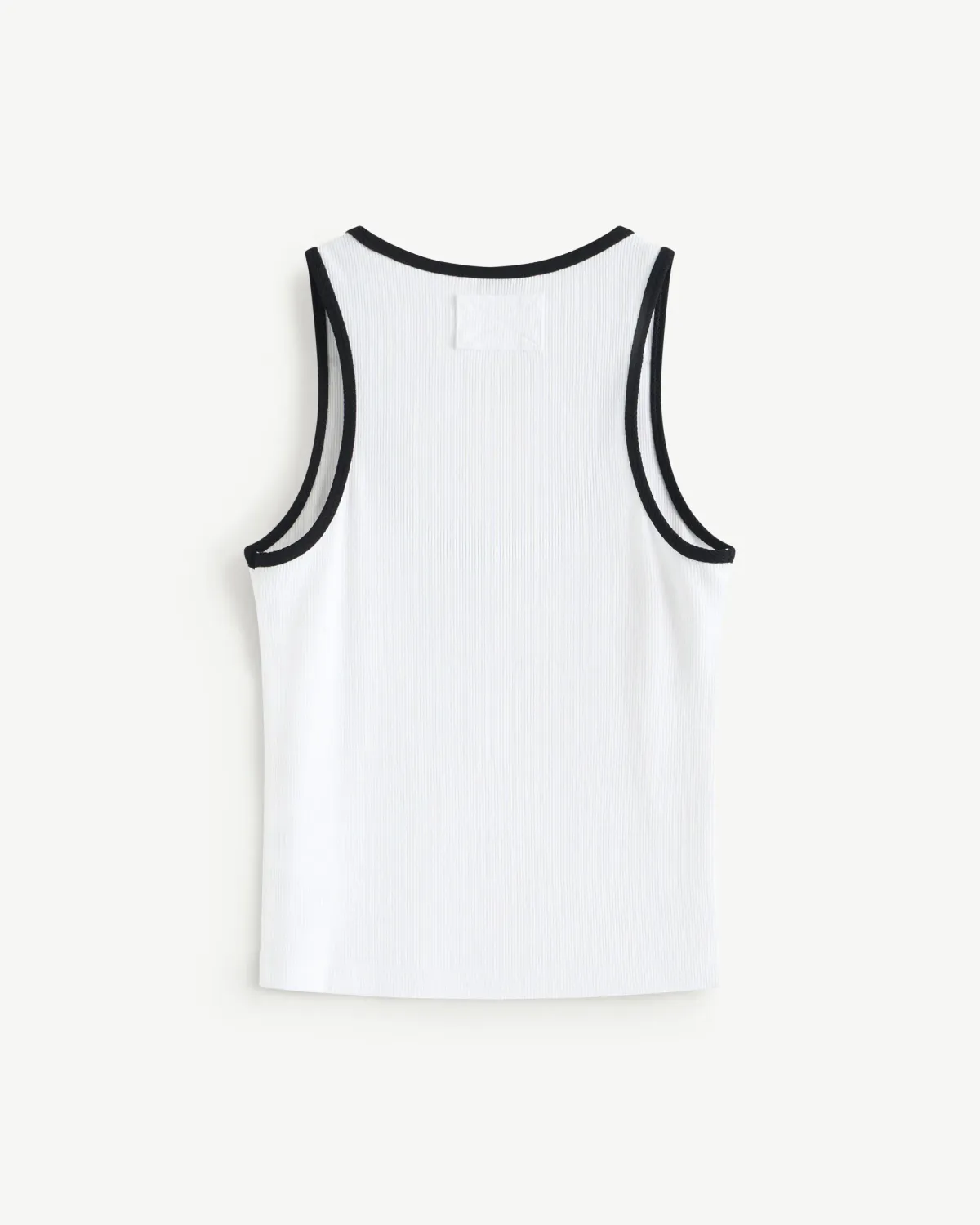 Áo thun hai dây nữ phối màu rib .Fitted - 2