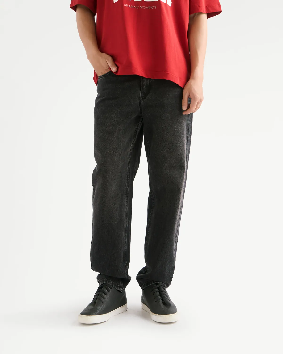 Quần Denim Nam Dark Grey Form Tapered - 1