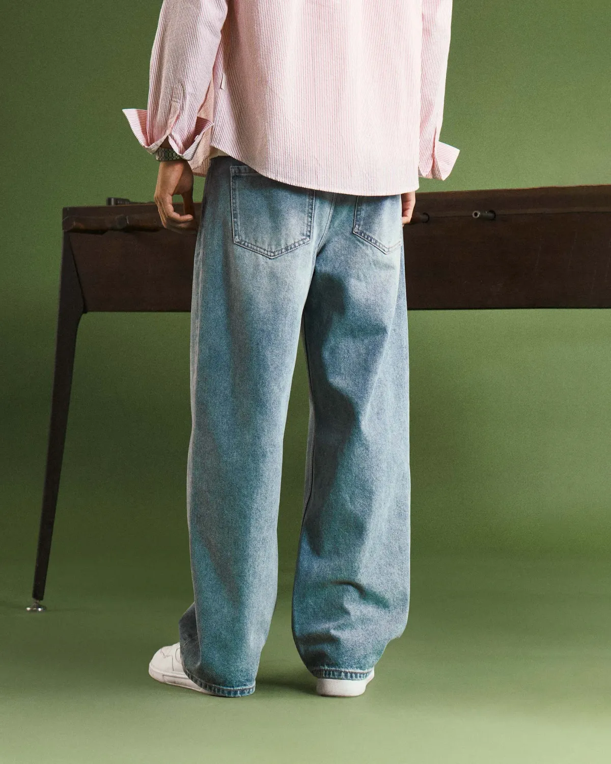 Quần denim nam. Straight - 2