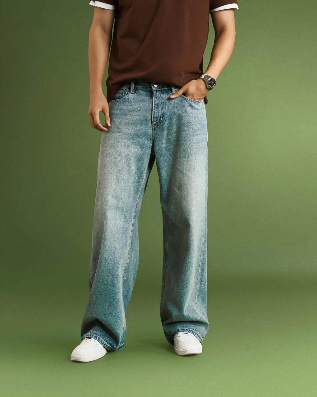 Quần denim nam. Loose - 1