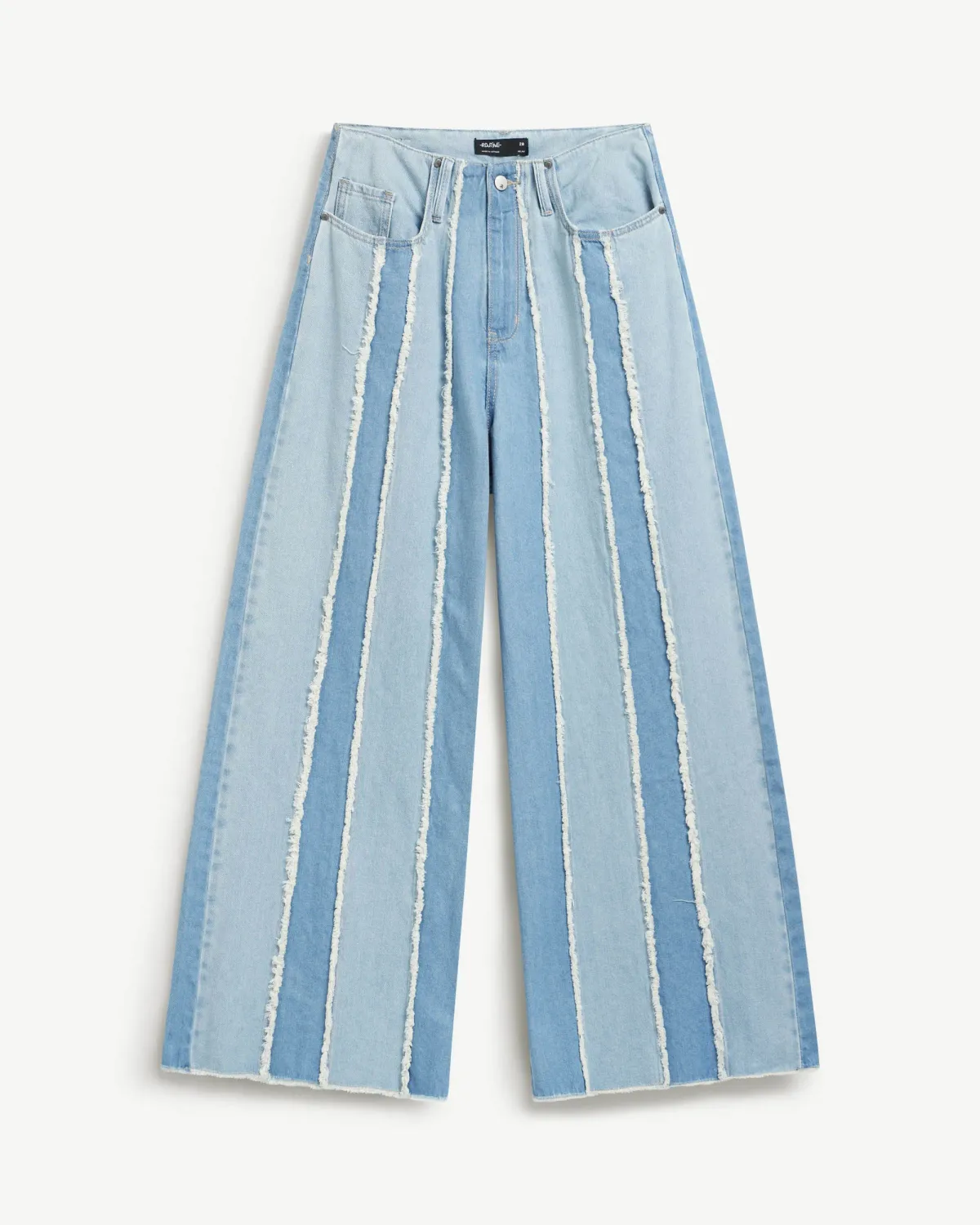 Quần denim nữ phối màu. Relax - 2