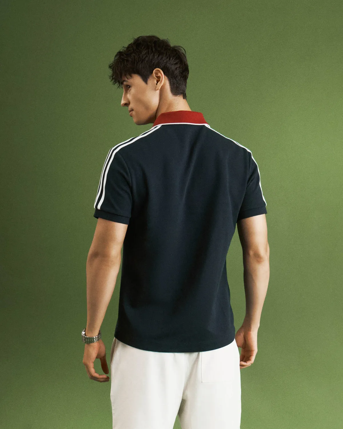 Áo polo tay ngắn nam phối tape vai.Fitted - 2